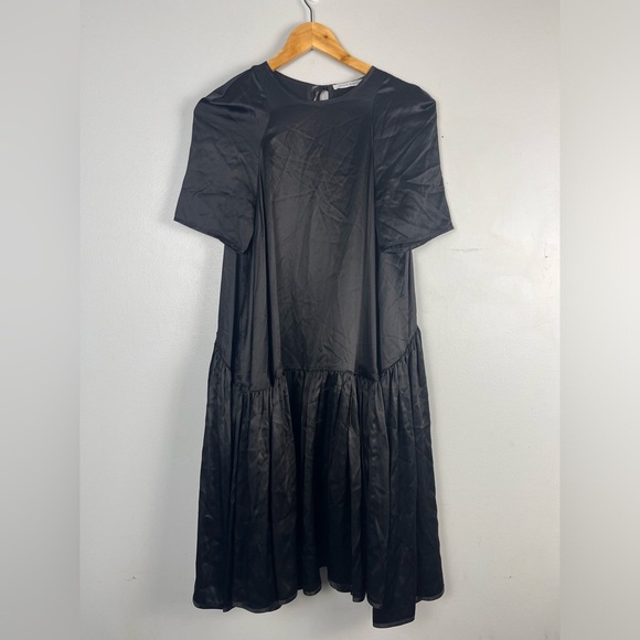 Cecilie Bahnsen Annabella Black Silk Dress size 4 - Picture 6 of 11